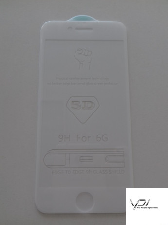 Захисне скло Iphone 6, 0,3мм 5D white