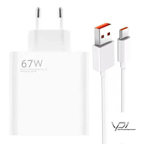 Мережевий Зарядний Пристрій Xiaomi Mi PD/QC3.0 USB-C 67W (Білий)