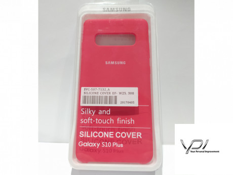 Silicone Case for Samsung S10+  Red (14)