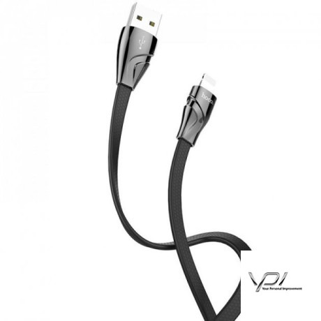 USB Cable Hoco U57 Twisting Lightning Black 1.2m