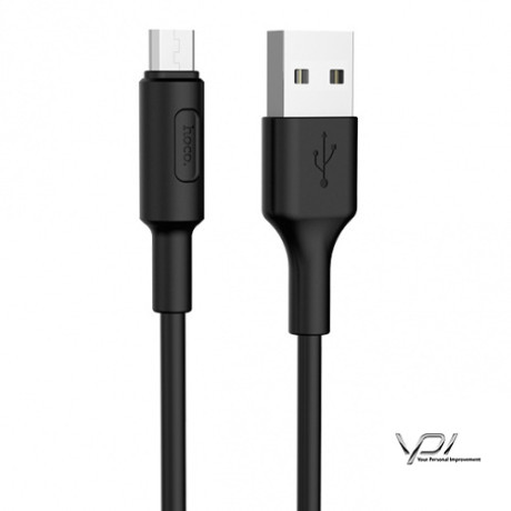 Кабель Hoco X25 Soarer USB - MicroUSB 2.0A/1m (Чорний)