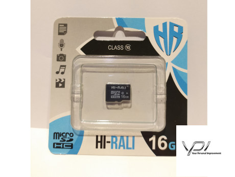 Карти пам'яті HI-RALI microSDHC 16Gb Class 10 no adapter