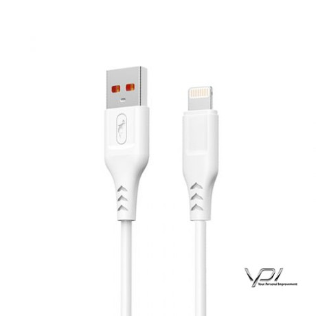 Кабель SkyDolphin S61L USB - Lightning 2.4A/1m (Білий)