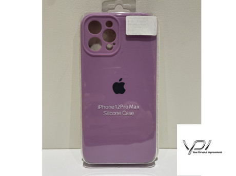 Чохол Silicone Case iPhone 12 Pro Max Full Side Square with Frame + Рожевий