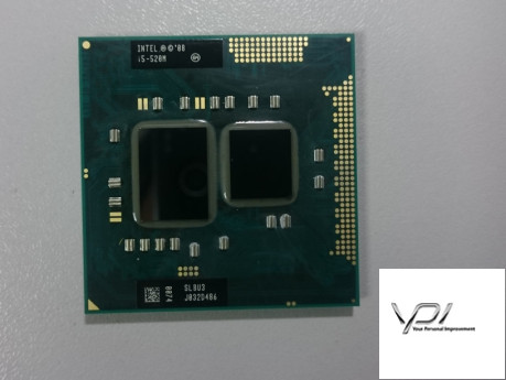 Процесор Intel Core i5-520M, SLBU3, 3 МБ кеш-пам'яті, тактова частота 2,40 ГГц, Socket PGA988, BGA1288, б/в
