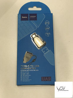 Перехідник Hoco UA9 USB/Type-C (peari nickei)