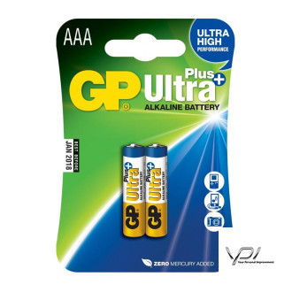 Батарейка AAA (LR-3) GP Ultra Plus (24AUP-U2) (1шт)